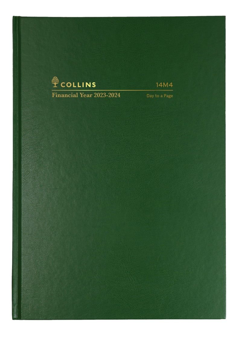 DIARY COLLINS FINANCIAL YEAR 23-24 A4 14M4 P40 DTP GREEN