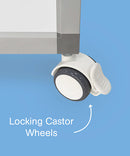 Whiteboard Mobile Double Sided Porcelain Alpha AD1 1800mm X 900mm