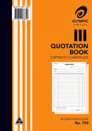 Quote Book Olympic 750 Dup C/less A4 (PK5)
