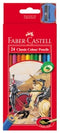 PENCIL COLOURED FABER-CASTELL CLASSIC 24'S