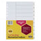 DIVIDERS MARBIG A4 PP 1-10 TAB WHITE