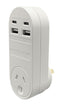 USB CHARGER JACKSON INDUSTRIES 2 X USB-A/USB-C PORTS WHITE