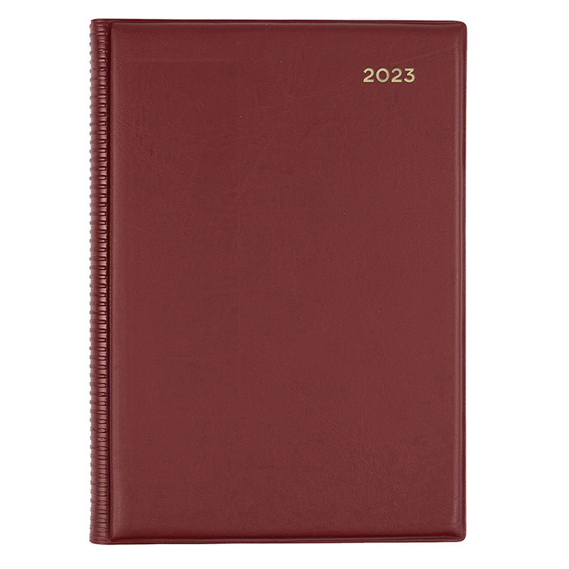 DIARY 2023 COLLINS 187.V78 A5 BELMONT PVC DTP CHERRY RED