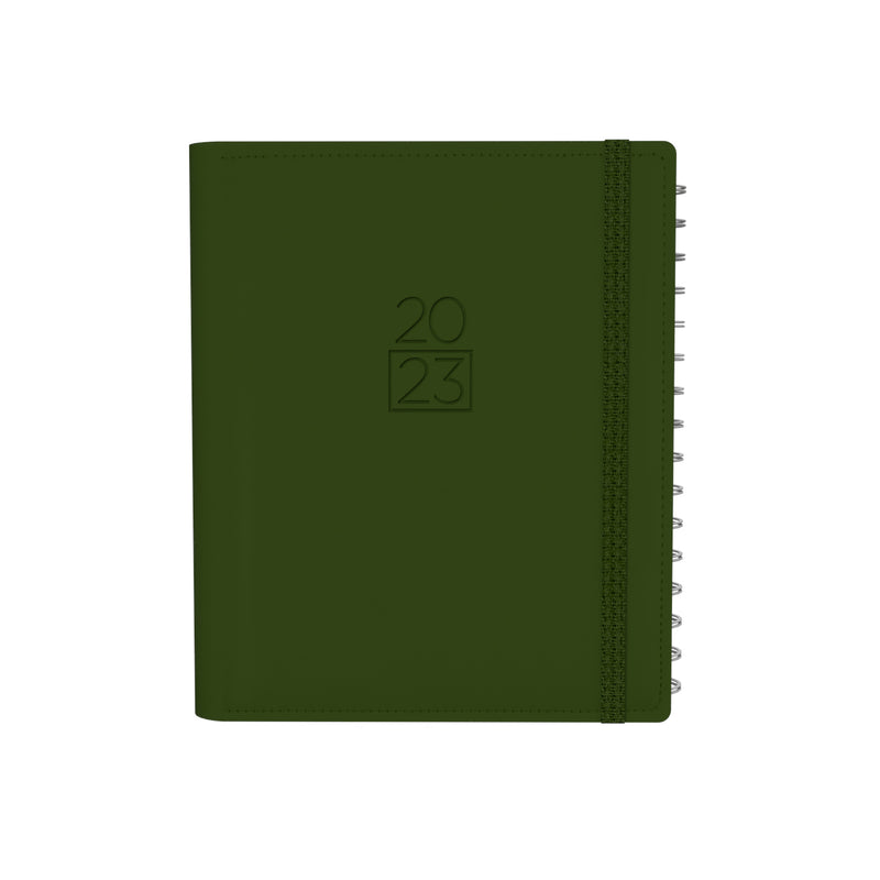 DIARY 2023 COLLINS PNP85.U52 A5 PLAN + NOTE PRO WTV GREEN