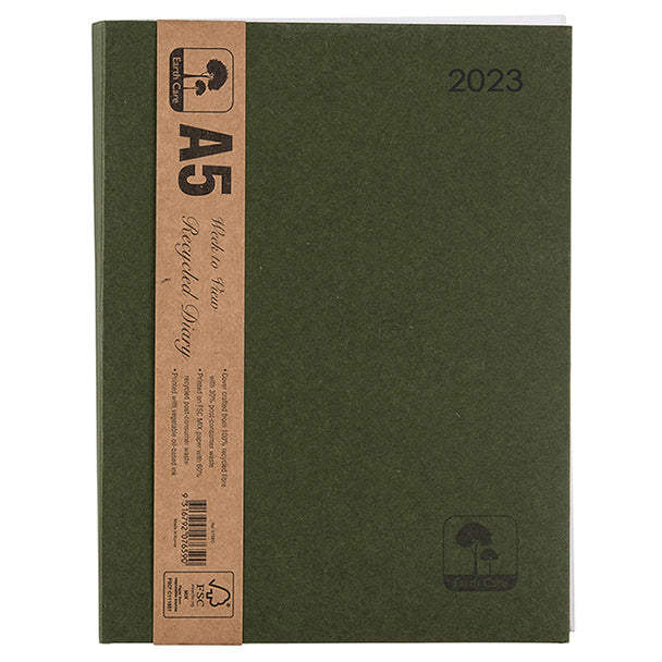 DIARY 2023 CUMBERLAND A5 EARTHCARE WTV GREEN