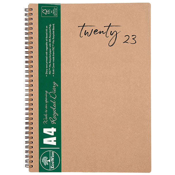 DIARY 2023 CUMBERLAND A4 ECOWISE WTV KRAFT