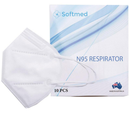 Softmed Masks N95/P2 Respirator Pkt 10 (TGA Approved) (Australian Made)