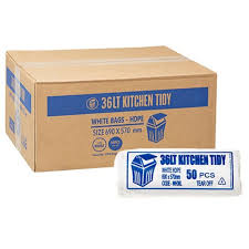 K/pack  Bin Liner White 36ltr pkt ctn 1,000