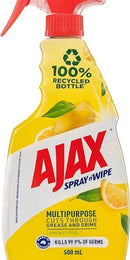 AJAX SPRAY N WIPE LEMON CITRUS TRIGGER 750ml