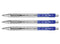 Pen Ball Point Retractable 0.7mm Soft Grip Deli Arrow Q019 30 Extra Smooth Box 12 Blue