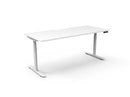 Halo+ Single Sided Workstation - Natural  White/ White Satin