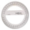 PROTRACTOR CELCO 10CM 360 DEG FULL CIRCLE CLEAR