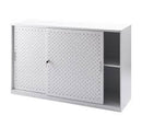 Go Perforated Sliding Door  Cupboard - White China P/C - Assembled