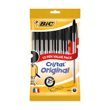 Bic Cristal Original Pen Black 10 Pack