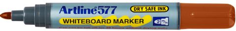 MARKER WHITEBOARD ARTLINE 577 3MM BULLET NIB BROWN BX12