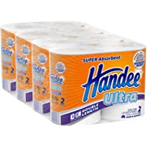 Handee Towel Ultra White Double Length Pkt 8