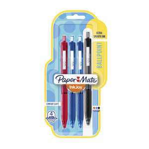 Pen Papermate Inkjoy 300rt 1.0mm Assorted 4 Pack