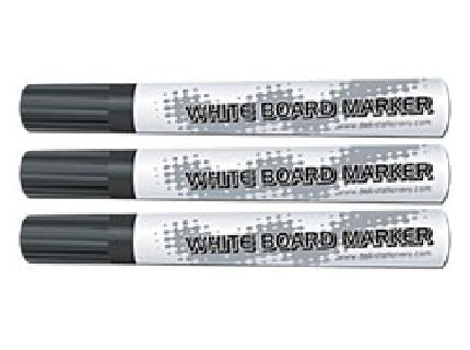 Whiteboard Marker Bullet Point Deli 6801BK Box 12 Black