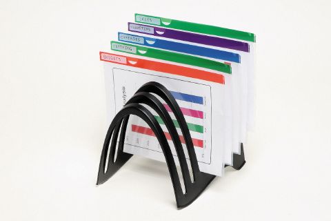 Folder Rack Desktop Plastic Marbig Enviro FoldaRack 86350 Black ...