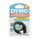 Dymo LT Plastic 12mm x 4m Yell