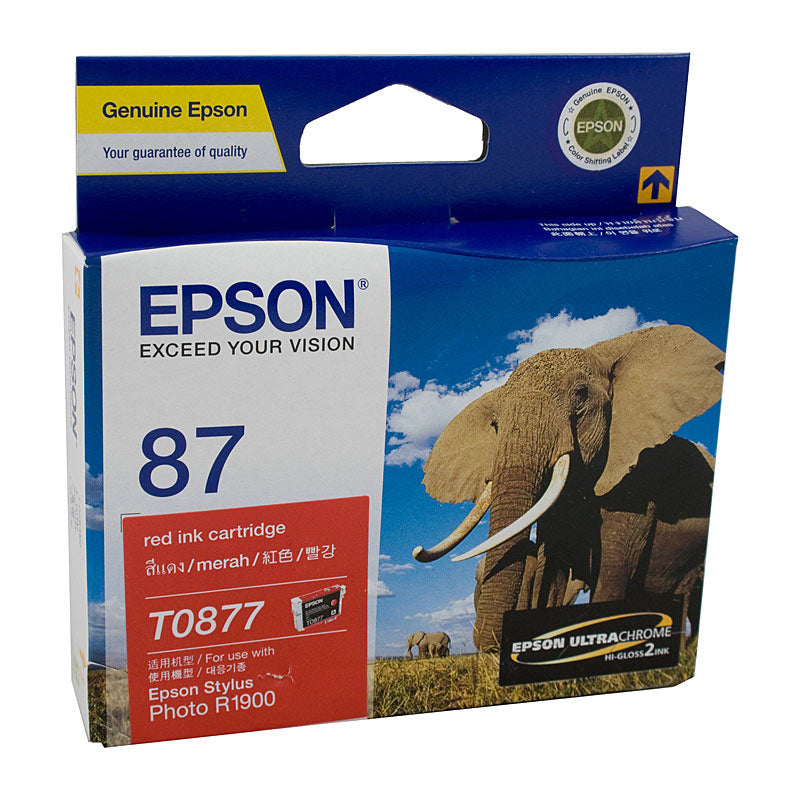 Epson T0877 Red Ink Cart