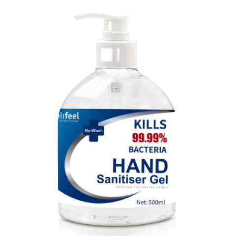 Relifeel Instant Hand Sanitiser Sanitizer 500ml with Pump Ctn 24