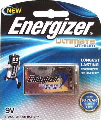 Battery Energizer Ultimate Lithium L522 9V Card of 1