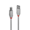 Lindy 3m USB2 A-B Cable Grey