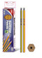 Lead Pencil HB With Eraser Deli Hangsell Bx12