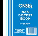DOCKET BOOK GNS 553 5X4 NO.5 DUPLICATE 50LF