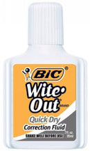 CORRECTION FLUID BIC WITE-OUT QUICK DRY 20ML