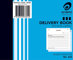 Delivery Book Olympic 634 Dup 5x4 100lf (PK20)