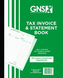 INVOICE/STATEMENT BOOK GNS 9570 10X8 DUPLICATE CARBONLESS 50LF