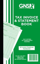 INVOICE/STATEMENT BOOK GNS 9572 8X5 DUPLICATE CARBONLESS 50LF