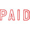 X-STAMPER 1005 PAID RED