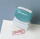 X-STAMPER 1211 POSTED WITH DATE RED