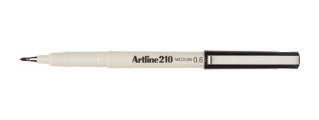 PEN FINELINER ARTLINE 210 0.6MM MEDIUM BLACK