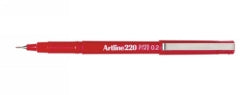 PEN FINELINER ARTLINE 220 0.2MM SUPERFINE RED