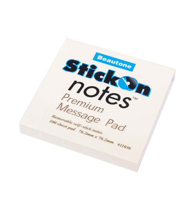 NOTES STICK ON 76X76MM YELLOW