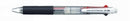 PEN UNI RB JETSTREAM SXE RETRACTABLE 3 COLOURS 0.7MM CLEAR BARREL