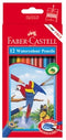 PENCIL COLOURED FABER-CASTELL RED RANGE WATERCOLOUR PK12