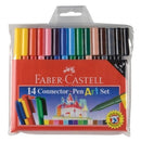 MARKER FABER-CASTELL CONNECTOR PENS ART SET WLT14