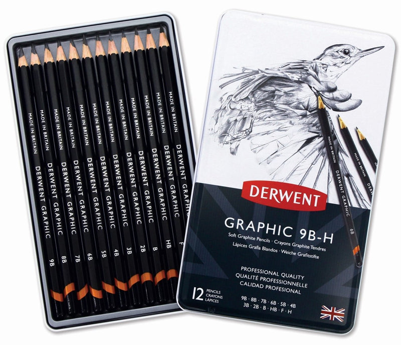Pencil Lead Derwent Graphic Sketch 9b-h Bx12