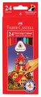 PENCIL COLOURED FABER-CASTELL TRI GRIP 24'S