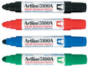 Marker W/b Artline 5100a Big Nib 5mm Bullet Asst Bx6