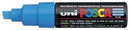 MARKER UNI POSCA PC8K CHISEL TIP LIGHT BLUE