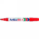 MARKER ARTLINE 90 PERMANENT 5MM CHISEL NIB RED