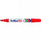 MARKER ARTLINE 90 PERMANENT 5MM CHISEL NIB RED