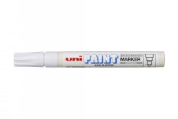 MARKER PAINT UNI PX20 2.8MM MEDIUM BULLET TIP WHITE