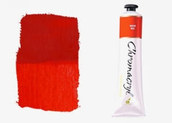 Paint Chromacryl 75ml Acrylic Warm Red